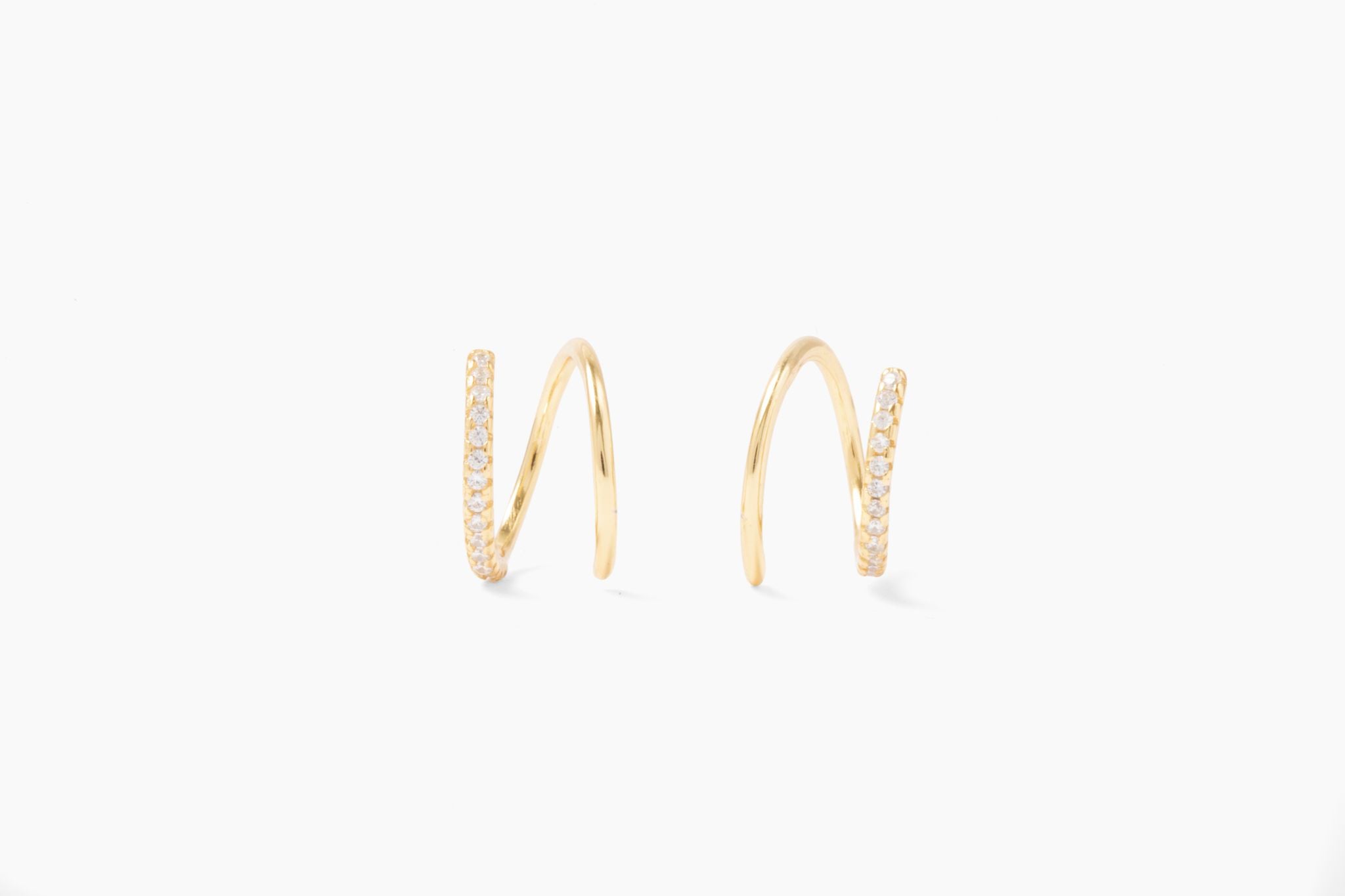 【HYERES LOR】23SS★ Erite23 Combi Double Twist Earring Double Twist Earring | Austin Adorn
